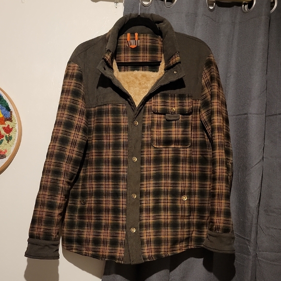 Searremo Other - Plaid Sherpa-Lined Jacket